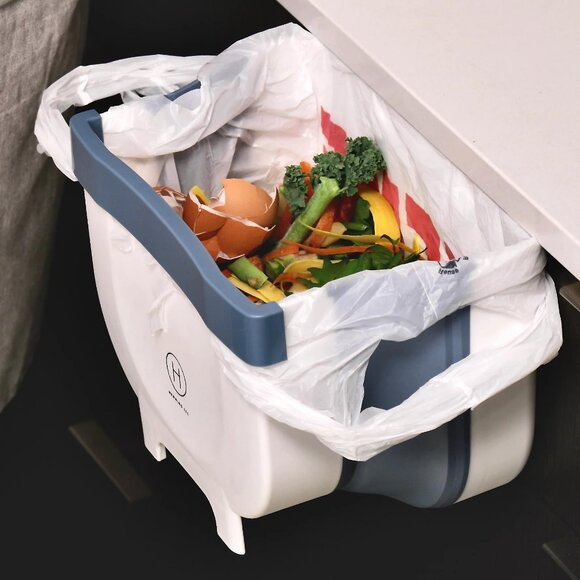 Henning Lee S/2 4.75 Quart Collapsible Countertop Waste Bins (2-Pack) New! - Picture 7 of 7